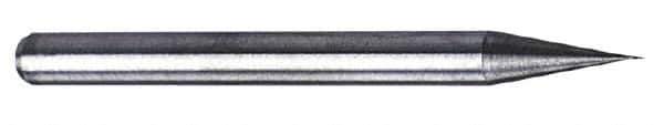 M.A. Ford - 1.3mm, 3.9mm LOC, 3mm Shank Diam, 1-1/2" OAL, 4 Flute, Solid Carbide Square End Mill - Single End, Uncoated, Spiral Flute, 30° Helix, Centercutting, Right Hand Cut, Right Hand Flute, Series 111 - USA Tool & Supply