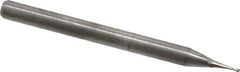 M.A. Ford - 0.5mm, 1.5mm LOC, 3mm Shank Diam, 1-1/2" OAL, 2 Flute, Solid Carbide Square End Mill - Single End, Uncoated, Spiral Flute, 30° Helix, Centercutting, Right Hand Cut, Right Hand Flute, Series 121 - USA Tool & Supply