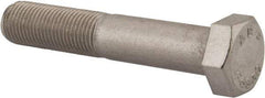 Value Collection - 1/2-20 UNF, 2-3/4" Length Under Head Hex Head Cap Screw - Partially Threaded, Grade 18-8 Stainless Steel, Uncoated, 3/4" Hex - USA Tool & Supply