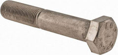 Value Collection - 1/2-20 UNF, 3" Length Under Head Hex Head Cap Screw - Partially Threaded, Grade 18-8 Stainless Steel, Uncoated, 3/4" Hex - USA Tool & Supply