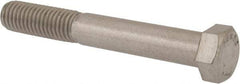 Value Collection - 9/16-12 UNC, 4" Length Under Head Hex Head Cap Screw - Partially Threaded, Grade 18-8 Stainless Steel, Uncoated, 13/16" Hex - USA Tool & Supply