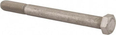 Value Collection - 9/16-12 UNC, 6" Length Under Head Hex Head Cap Screw - Partially Threaded, Grade 18-8 Stainless Steel, Uncoated, 13/16" Hex - USA Tool & Supply