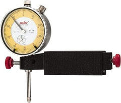 Value Collection - 0.001" Graduation, 0-100 Dial Reading, Dial Indicator & Base Kit - Include 1 Inch Import Dial Indicator, Base - USA Tool & Supply