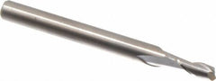M.A. Ford - 9/64", 5/16" LOC, 3/16" Shank Diam, 2" OAL, 2 Flute, Solid Carbide Square End Mill - Single End, Uncoated, Spiral Flute, 30° Helix, Centercutting, Right Hand Cut, Right Hand Flute, Series 164 - USA Tool & Supply