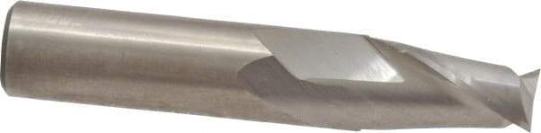 M.A. Ford - 3/8", 5/8" LOC, 3/8" Shank Diam, 2" OAL, 2 Flute, Solid Carbide Square End Mill - Single End, Uncoated, Spiral Flute, 30° Helix, Centercutting, Right Hand Cut, Right Hand Flute, Series 164 - USA Tool & Supply