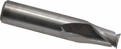 M.A. Ford - 1/2", 5/8" LOC, 1/2" Shank Diam, 2-1/2" OAL, 2 Flute, Solid Carbide Square End Mill - Single End, Uncoated, Spiral Flute, 30° Helix, Centercutting, Right Hand Cut, Right Hand Flute, Series 164 - USA Tool & Supply