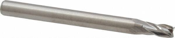 M.A. Ford - 5/32", 5/16" LOC, 3/16" Shank Diam, 2" OAL, 4 Flute, Solid Carbide Square End Mill - Single End, Uncoated, Spiral Flute, 30° Helix, Centercutting, Right Hand Cut, Right Hand Flute, Series 163 - USA Tool & Supply
