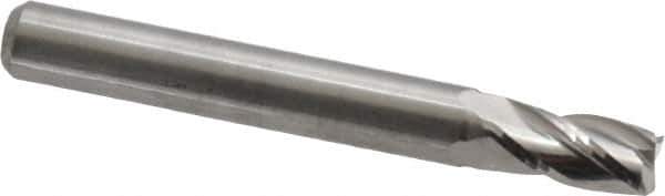 M.A. Ford - 15/64", 1/2" LOC, 1/4" Shank Diam, 2" OAL, 4 Flute, Solid Carbide Square End Mill - Single End, Uncoated, Spiral Flute, 30° Helix, Centercutting, Right Hand Cut, Right Hand Flute, Series 163 - USA Tool & Supply