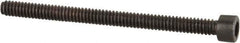 Value Collection - #1-64 UNC Hex Socket Drive, Socket Cap Screw - Alloy Steel, Black Oxide Finish, Partially Threaded, 1" Length Under Head - USA Tool & Supply