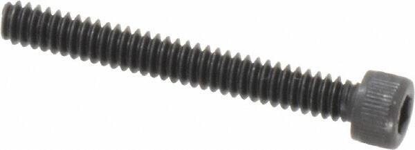 Value Collection - #6-32 UNC Hex Socket Drive, Socket Cap Screw - Alloy Steel, Black Oxide Finish, Fully Threaded, 1-1/8" Length Under Head - USA Tool & Supply