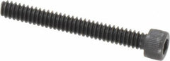 Value Collection - #6-32 UNC Hex Socket Drive, Socket Cap Screw - Alloy Steel, Black Oxide Finish, Fully Threaded, 1-1/8" Length Under Head - USA Tool & Supply
