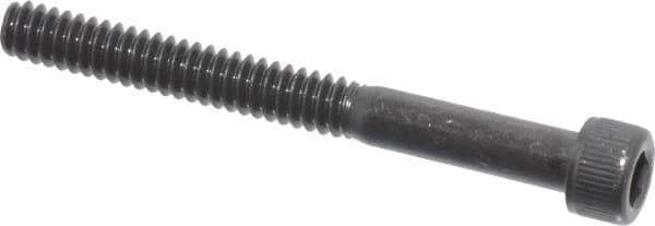 Value Collection - #6-32 UNC Hex Socket Drive, Socket Cap Screw - Alloy Steel, Black Oxide Finish, Partially Threaded, 1-3/8" Length Under Head - USA Tool & Supply
