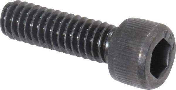 Value Collection - #8-32 UNC Hex Socket Drive, Socket Cap Screw - Alloy Steel, Black Oxide Finish, Fully Threaded, 9/16" Length Under Head - USA Tool & Supply