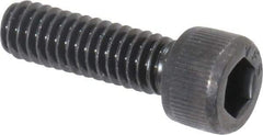 Value Collection - #8-32 UNC Hex Socket Drive, Socket Cap Screw - Alloy Steel, Black Oxide Finish, Fully Threaded, 9/16" Length Under Head - USA Tool & Supply