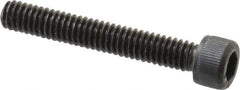 Value Collection - #8-32 UNC Hex Socket Drive, Socket Cap Screw - Alloy Steel, Black Oxide Finish, Fully Threaded, 1-1/8" Length Under Head - USA Tool & Supply