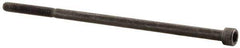 Value Collection - #8-32 UNC Hex Socket Drive, Socket Cap Screw - Alloy Steel, Black Oxide Finish, Partially Threaded, 4" Length Under Head - USA Tool & Supply