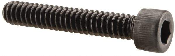 Value Collection - #10-24 UNC Hex Socket Drive, Socket Cap Screw - Alloy Steel, Black Oxide Finish, Fully Threaded, 1-1/8" Length Under Head - USA Tool & Supply