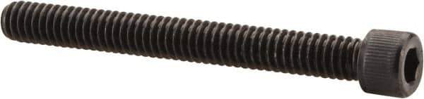 Value Collection - #12-24 UNC Hex Socket Drive, Socket Cap Screw - Alloy Steel, Black Oxide Finish, Partially Threaded, 2" Length Under Head - USA Tool & Supply