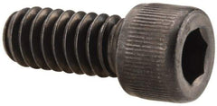 Value Collection - 1/4-20 UNC Hex Socket Drive, Socket Cap Screw - Alloy Steel, Black Oxide Finish, Fully Threaded, 9/16" Length Under Head - USA Tool & Supply