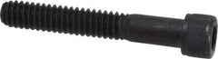Value Collection - 1/4-20 UNC Hex Socket Drive, Socket Cap Screw - Alloy Steel, Black Oxide Finish, Partially Threaded, 1-5/8" Length Under Head - USA Tool & Supply