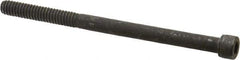 Value Collection - 1/4-20 UNC Hex Socket Drive, Socket Cap Screw - Alloy Steel, Black Oxide Finish, Partially Threaded, 3-3/4" Length Under Head - USA Tool & Supply