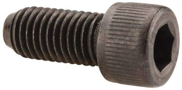 Value Collection - 1/4-28 UNF Hex Socket Drive, Socket Cap Screw - Alloy Steel, Black Oxide Finish, Fully Threaded, 9/16" Length Under Head - USA Tool & Supply