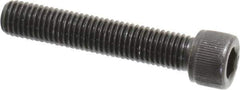 Value Collection - 1/4-28 UNF Hex Socket Drive, Socket Cap Screw - Alloy Steel, Black Oxide Finish, Partially Threaded, 1-3/8" Length Under Head - USA Tool & Supply