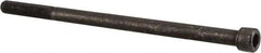 Value Collection - 1/4-28 UNF Hex Socket Drive, Socket Cap Screw - Alloy Steel, Black Oxide Finish, Partially Threaded, 4-1/2" Length Under Head - USA Tool & Supply