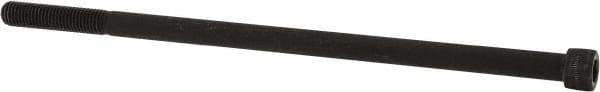 Value Collection - 1/4-28 UNF Hex Socket Drive, Socket Cap Screw - Alloy Steel, Black Oxide Finish, Partially Threaded, 5-1/2" Length Under Head - USA Tool & Supply