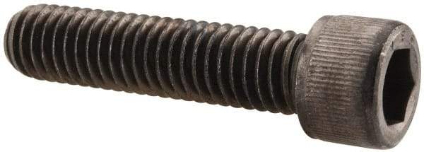 Value Collection - 3/8-16 UNC Hex Socket Drive, Socket Cap Screw - Alloy Steel, Black Oxide Finish, Partially Threaded, 1-5/8" Length Under Head - USA Tool & Supply