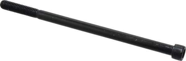 Value Collection - 3/8-16 UNC Hex Socket Drive, Socket Cap Screw - Alloy Steel, Black Oxide Finish, Partially Threaded, 7" Length Under Head - USA Tool & Supply