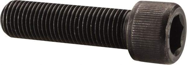 Value Collection - 3/8-24 UNF Hex Socket Drive, Socket Cap Screw - Alloy Steel, Black Oxide Finish, Fully Threaded, 1-3/8" Length Under Head - USA Tool & Supply