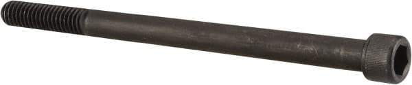 Value Collection - 7/16-14 UNC Hex Socket Drive, Socket Cap Screw - Alloy Steel, Black Oxide Finish, Partially Threaded, 6" Length Under Head - USA Tool & Supply