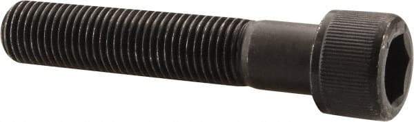 Value Collection - 7/16-20 UNF Hex Socket Drive, Socket Cap Screw - Alloy Steel, Black Oxide Finish, Partially Threaded, 2-1/4" Length Under Head - USA Tool & Supply