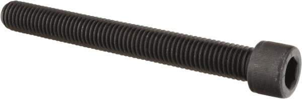 Value Collection - 9/16-12 UNC Hex Socket Drive, Socket Cap Screw - Alloy Steel, Black Oxide Finish, Partially Threaded, 5" Length Under Head - USA Tool & Supply