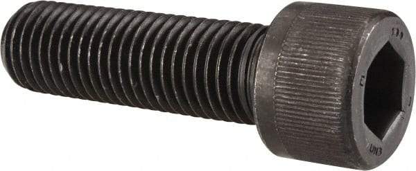 Value Collection - 9/16-18 UNF Hex Socket Drive, Socket Cap Screw - Alloy Steel, Black Oxide Finish, Fully Threaded, 2" Length Under Head - USA Tool & Supply