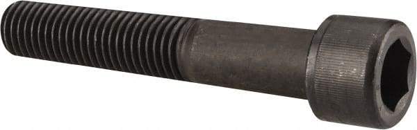 Value Collection - 7/8-9 UNC Hex Socket Drive, Socket Cap Screw - Alloy Steel, Black Oxide Finish, Partially Threaded, 4-3/4" Length Under Head - USA Tool & Supply
