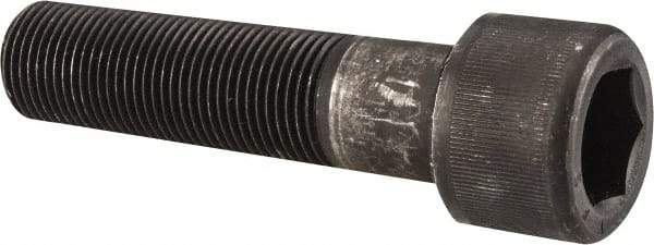 Value Collection - 7/8-14 UNF Hex Socket Drive, Socket Cap Screw - Alloy Steel, Black Oxide Finish, Partially Threaded, 3-1/2" Length Under Head - USA Tool & Supply