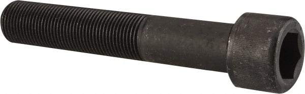 Value Collection - 7/8-14 UNF Hex Socket Drive, Socket Cap Screw - Alloy Steel, Black Oxide Finish, Partially Threaded, 5" Length Under Head - USA Tool & Supply
