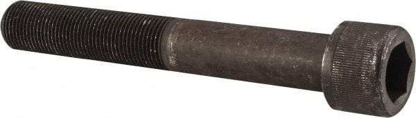 Value Collection - 7/8-14 UNF Hex Socket Drive, Socket Cap Screw - Alloy Steel, Black Oxide Finish, Partially Threaded, 6" Length Under Head - USA Tool & Supply