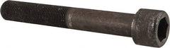 Value Collection - 7/8-14 UNF Hex Socket Drive, Socket Cap Screw - Alloy Steel, Black Oxide Finish, Partially Threaded, 6" Length Under Head - USA Tool & Supply