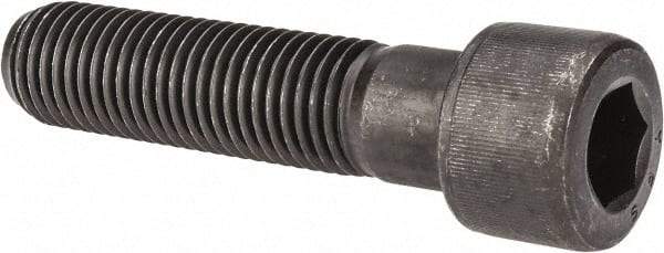 Value Collection - 1-8 UNC Hex Socket Drive, Socket Cap Screw - Alloy Steel, Black Oxide Finish, Partially Threaded, 4-1/4" Length Under Head - USA Tool & Supply