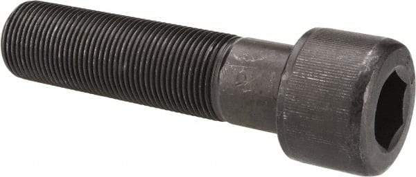Value Collection - 1-14 UNF Hex Socket Drive, Socket Cap Screw - Alloy Steel, Black Oxide Finish, Partially Threaded, 4" Length Under Head - USA Tool & Supply