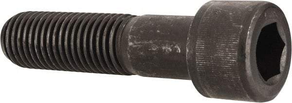 Value Collection - 1-1/8 - 7 UNC Hex Socket Drive, Socket Cap Screw - Alloy Steel, Black Oxide Finish, Partially Threaded, 4-1/2" Length Under Head - USA Tool & Supply