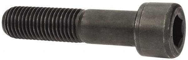 Value Collection - 1-1/8 - 7 UNC Hex Socket Drive, Socket Cap Screw - Alloy Steel, Black Oxide Finish, Partially Threaded, 5" Length Under Head - USA Tool & Supply