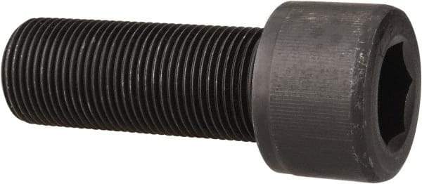 Value Collection - 1-1/8 - 12 UNF Hex Socket Drive, Socket Cap Screw - Alloy Steel, Black Oxide Finish, Fully Threaded, 3" Length Under Head - USA Tool & Supply