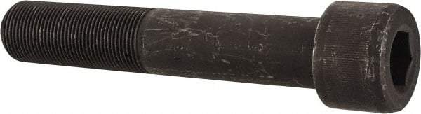 Value Collection - 1-1/4 - 12 UNF Hex Socket Drive, Socket Cap Screw - Alloy Steel, Black Oxide Finish, Partially Threaded, 7" Length Under Head - USA Tool & Supply
