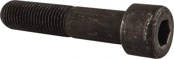 Value Collection - 1-1/2 - 6 UNC Hex Socket Drive, Socket Cap Screw - Alloy Steel, Black Oxide Finish, Partially Threaded, 7" Length Under Head - USA Tool & Supply