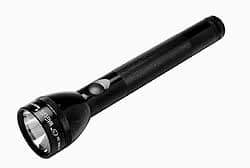 Mag-Lite - Krypton Bulb, 45 Lumens, Industrial/Tactical Flashlight - Black Aluminum Body, 3 C Batteries Not Included - USA Tool & Supply