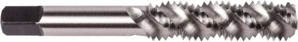 Union Butterfield - M6x1.00 Metric Coarse 3 Flute 6H Plug Spiral Flute Tap - High Speed Steel, Bright Finish, 2-1/2" OAL, Right Hand Flute, Right Hand Thread, D5, Series 1788M - Exact Industrial Supply